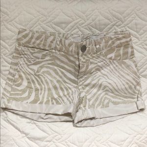 ⭐️⭐️⭐️GAP KIDS 1969 🦓 GOLD GITTER SHORTS SIZE 12R